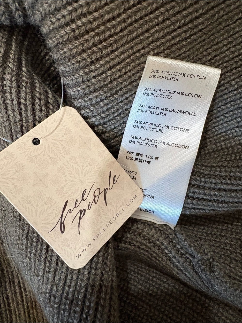 New! Free People Beach Orchid Convertible Mini Dress. Sting Ray Grey. Size XS - Picture 10 of 10